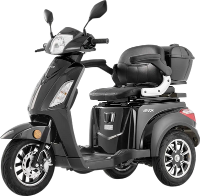Vevor Mobility Scooter 3-Wheel 15 MPH 21.5 Mile Range 60V 1000W New