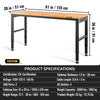 Vevor Workbench 61" x 20" with Adjustable Height 2000 Lbs Load Capacity New