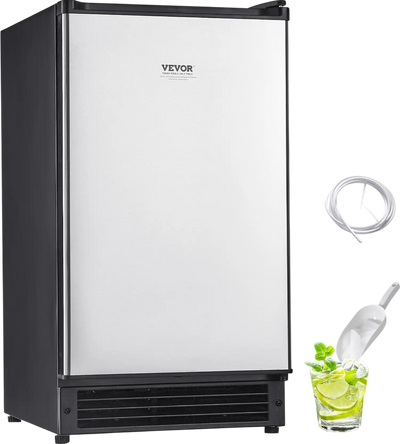 Vevor Undercounter Ice Maker 25 Lbs/Day with 22 Lbs Storage Bin New