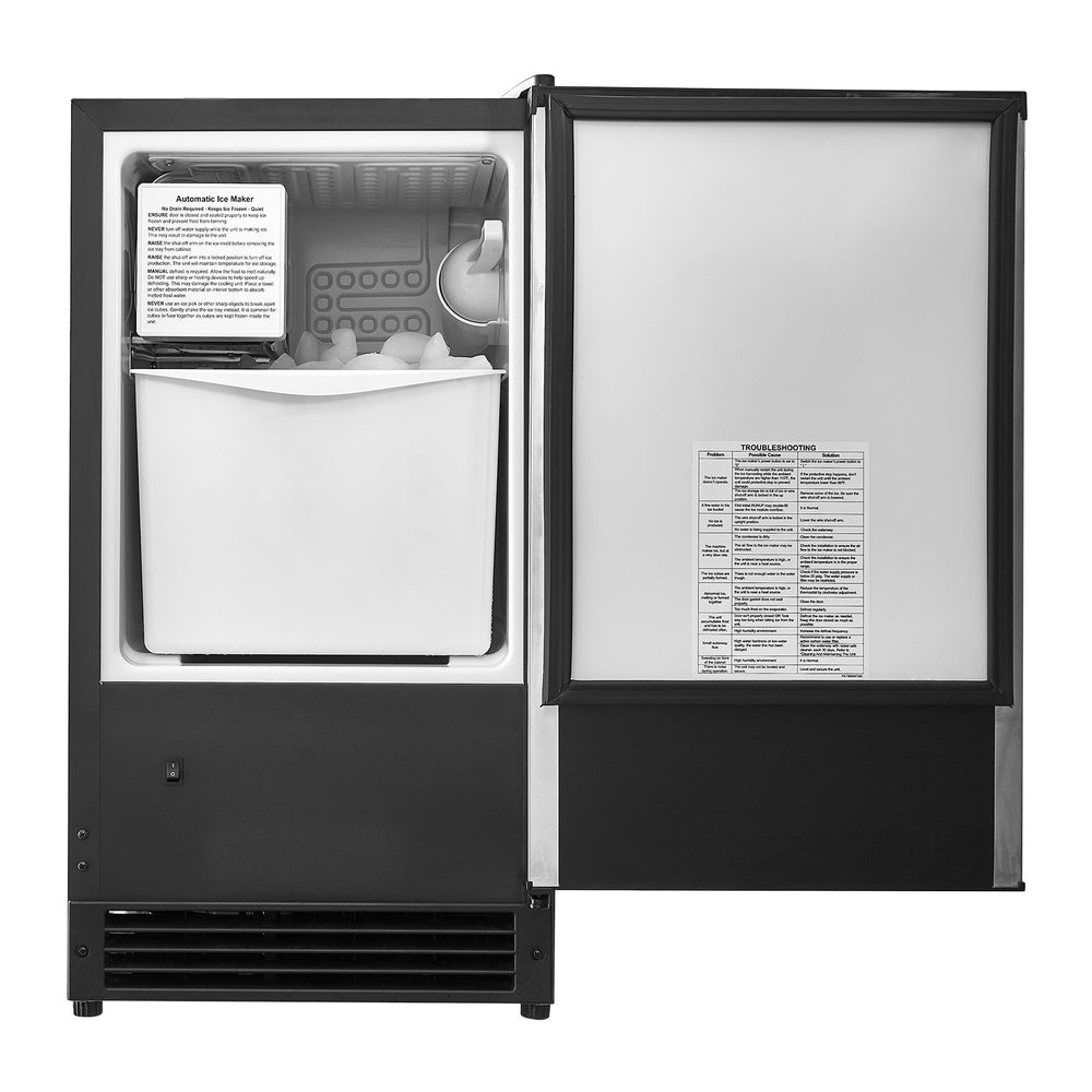 Vevor Undercounter Ice Maker 25 Lbs/Day with 22 Lbs Storage Bin New