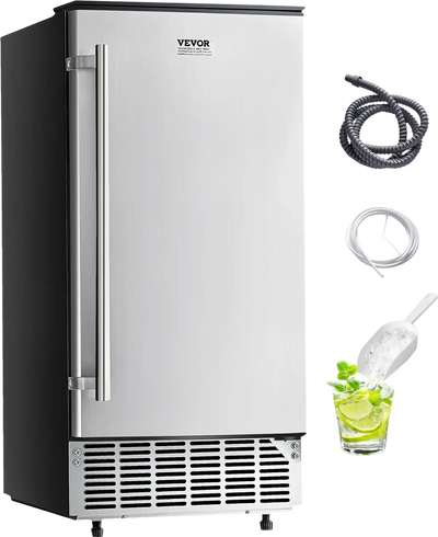 Vevor Undercounter Ice Maker 80 lbs/Day with 26 lbs Storage Reversible Door New