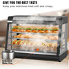 Vevor 3-Tier Commercial Food Warmer 35-Inch Countertop Cabinet with Water Tray 1800W New