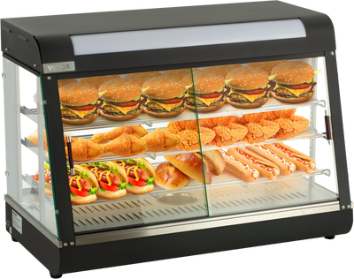 Vevor 3-Tier Commercial Food Warmer 35-Inch Countertop Cabinet with Water Tray 1800W New