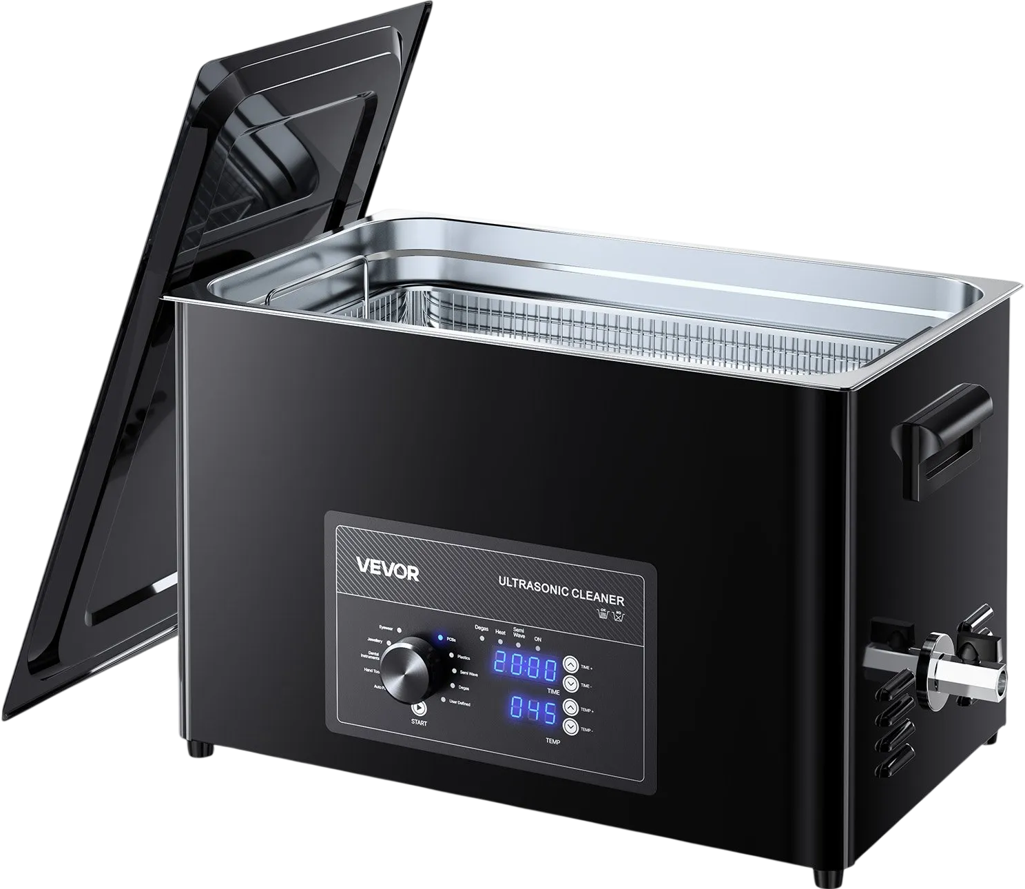 Vevor Ultrasonic Cleaner 30L 40kHz with Timer and Temp Control New