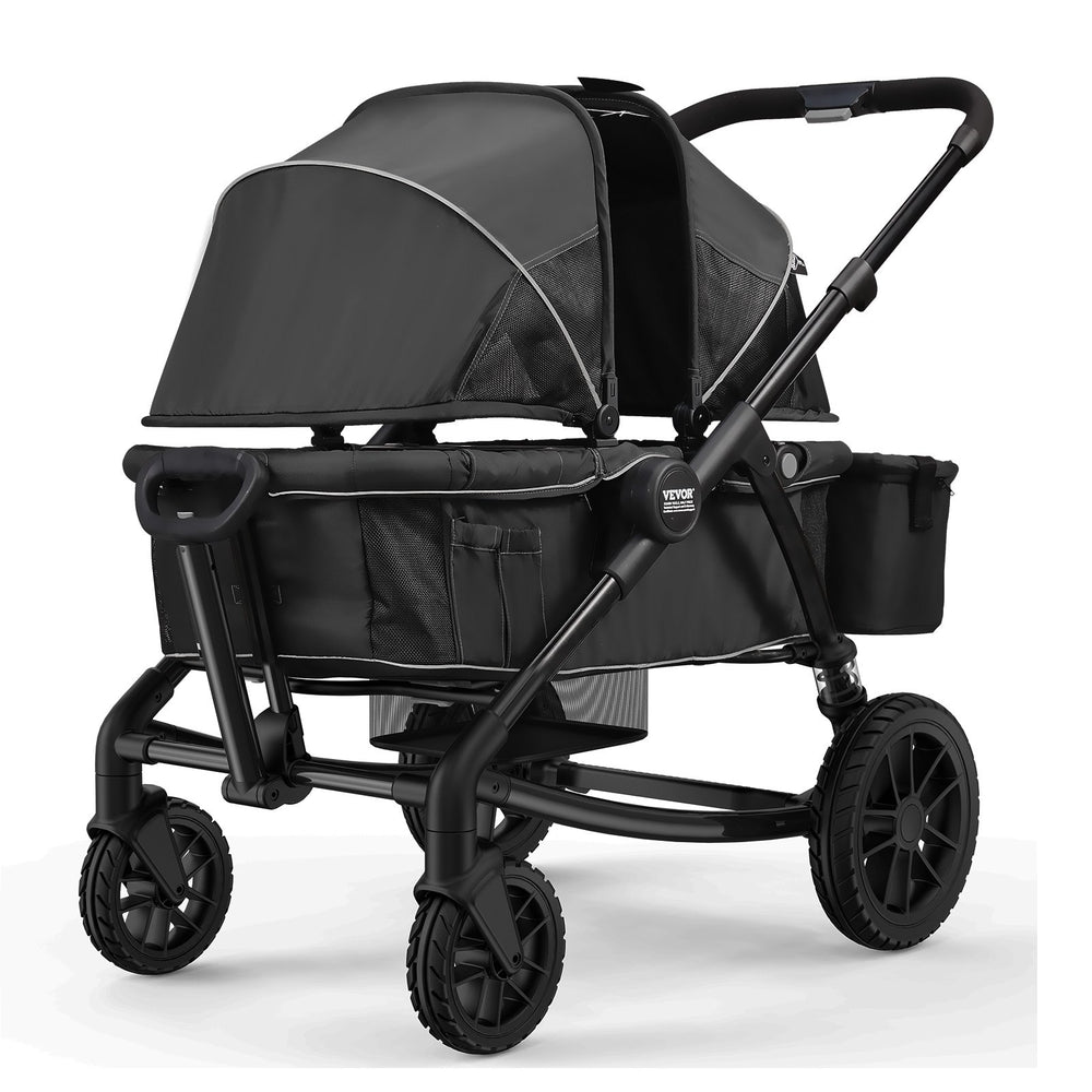 all-terrain wagon stroller for 2 Vevor All-Terrain Stroller Wagon 2-Seats Foldable with Canopy New – FactoryPure