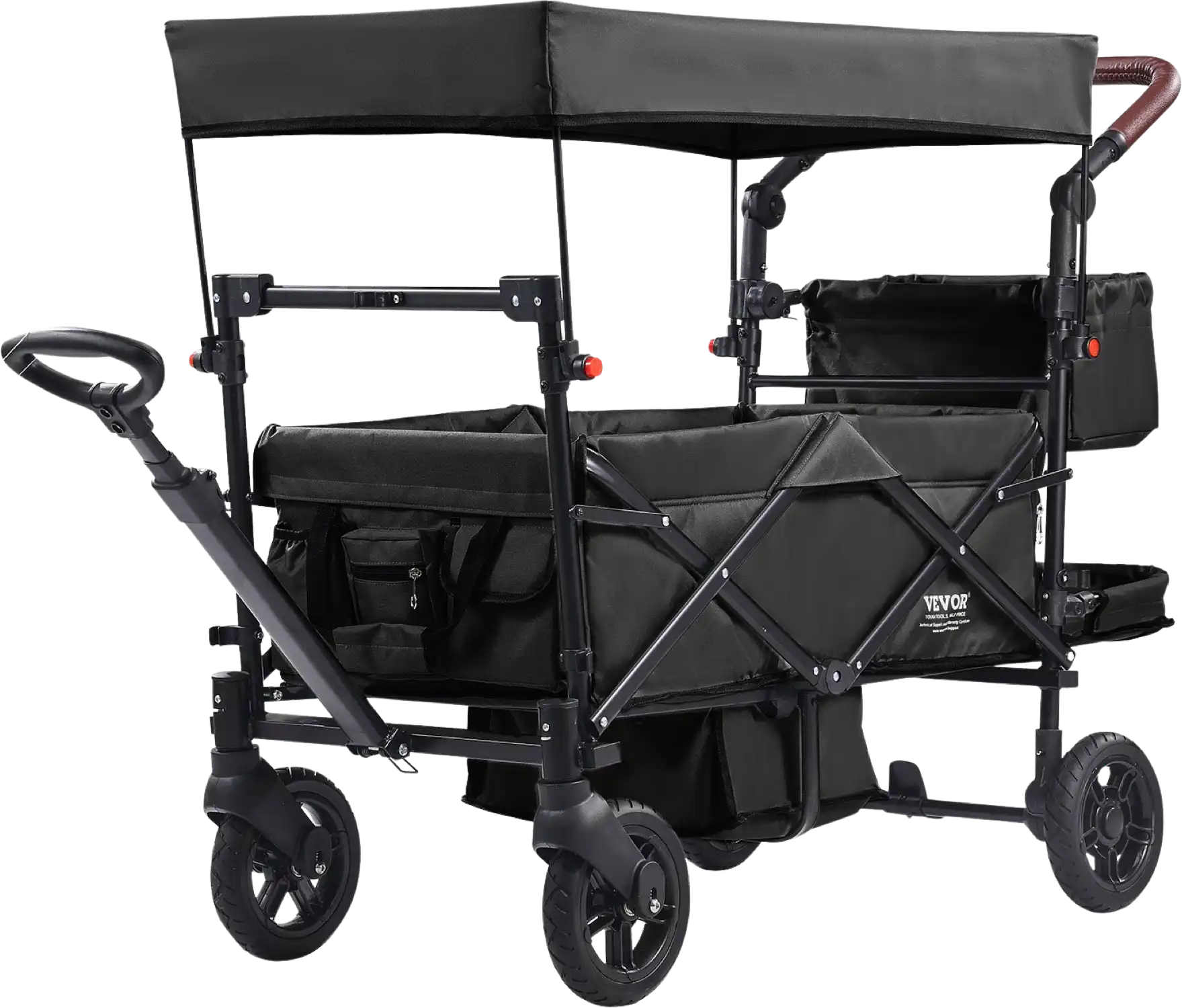 travel stroller 2 kids Vevor Wagon Stroller for 2 Kids Collapsible with Removable Canopy New – FactoryPure
