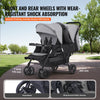 Vevor Double Stroller Foldable Lightweight with Front and Back Seating New