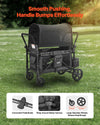 Vevor Wagon Stroller for 4 Kids Collapsible Push Pull 330lbs Capacity New