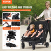 Vevor Double Stroller Side-by-Side Foldable Lightweight New