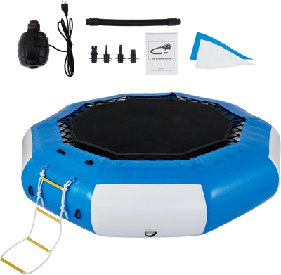 Vevor Inflatable Water Trampoline 13 ft. Bounce Swim Platform New