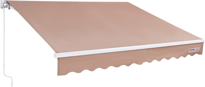 Vevor Manual Retractable Patio Awning 8' x 7' Outdoor Sun Shade Water-Resistant New