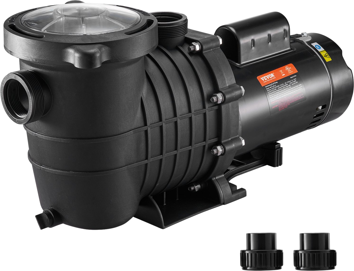 Vevor Swimming Pool Pump 1.5HP Variable Dual Speed with Strainer Basket 5400 GPH Max Flow 1100W New