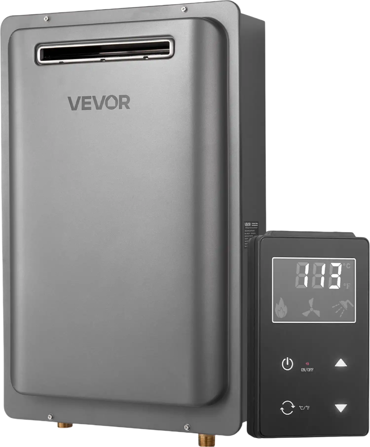 Vevor Tankless Water Heater Natural Gas 8 Gal. 191,000 BTU Smart Temp Control New