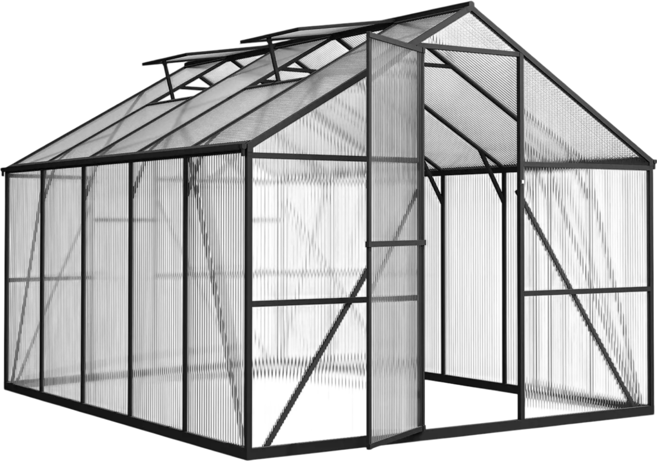 Vevor Greenhouse 8 x 10 Ft. Polycarbonate with Adjustable Vents Lockable Door New
