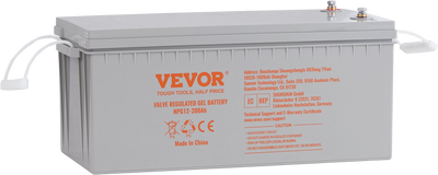 Vevor Deep Cycle Battery 12V 200Ah AGM Marine Rechargeable Battery New
