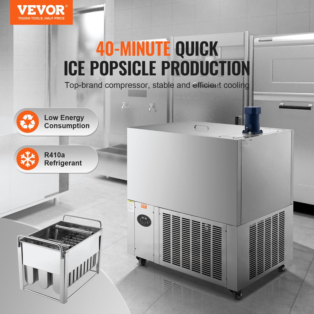 Vevor Commercial Popsicle Machine 4 Mold Set 120pcs Capacity New