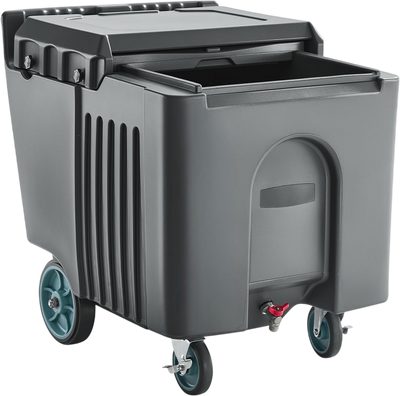 Vevor Commercial Ice Bin 125 lbs Portable Insulated Caddy with Wheels New