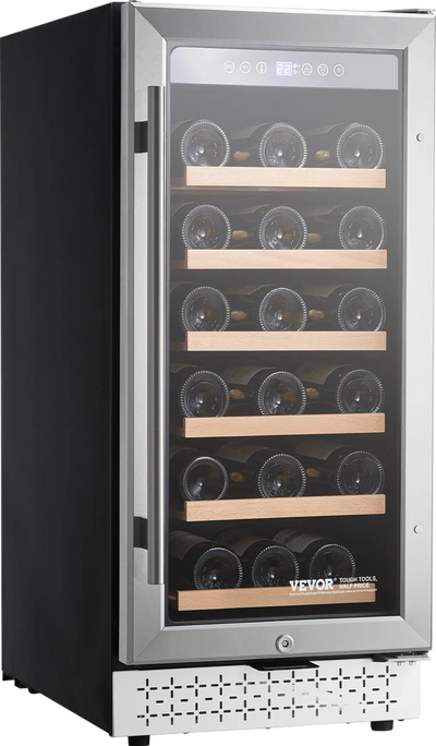 Vevor Wine Fridge with Glass Door Digital Temp Control 28 Bottle Capacity New