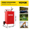 Vevor Fuel Caddy 30 Gallon Portable with Manual Transfer Pump New