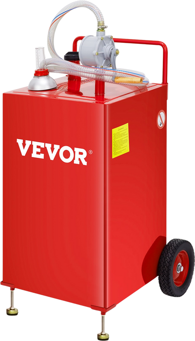 Vevor Fuel Caddy 30 Gallon Portable with Manual Transfer Pump New