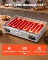 Vevor Electric Griddle 28.5 x 15.75 in. Grooved/Flat Top 122-570°F Adjustable Temp 2800W New