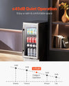 Vevor Beverage Refrigerator Cooler 88 Can with Temperature Control Adjustable Shelves New