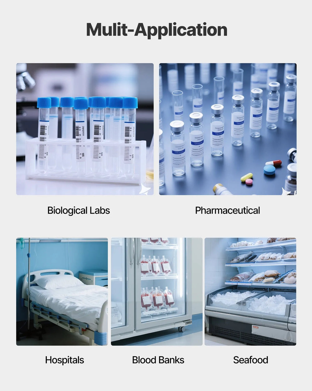 Vevor Lab Freezer 28L Ultra Low Temperature -40°F to -123°F Adjustable 450W New