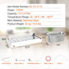 Vevor Electric Food Warmer Stainless Steel with Glass Cover 12 Pan 1700W New