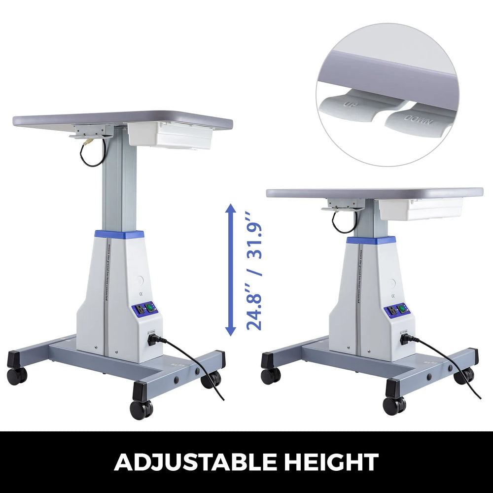 Vevor Electric Motorized Lift Table 18.9 x 15.7 in. with Adjustable Height 4 Wheels New