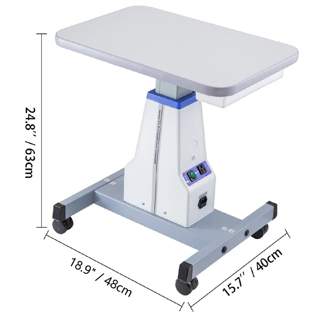 Vevor Electric Motorized Lift Table 18.9 x 15.7 in. with Adjustable Height 4 Wheels New