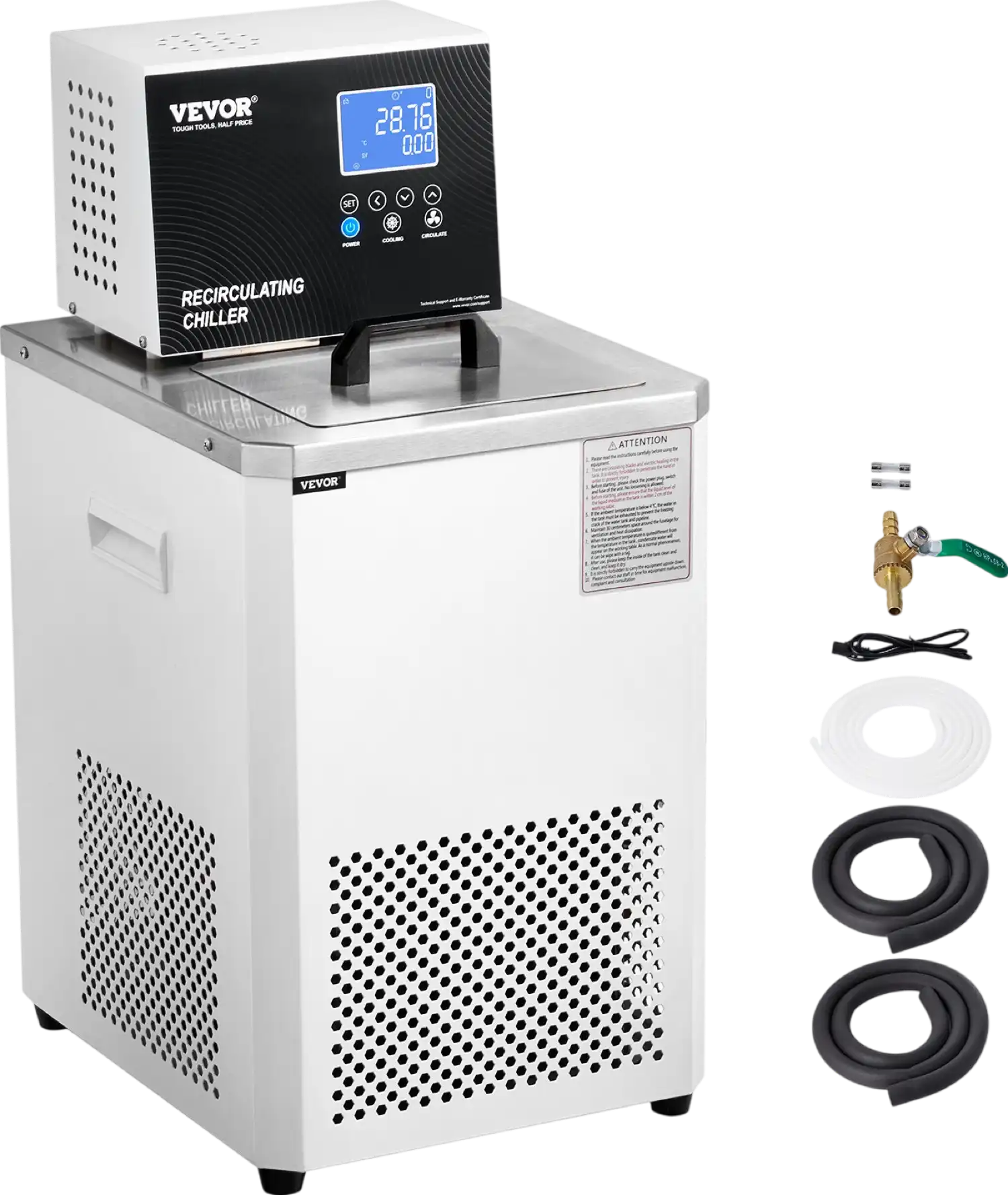 Vevor Laboratory Recirculating Chiller 6L Dual Circulation System 23°F - 212°F New