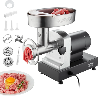 Vevor Commercial Electric Meat Grinder 6 Lbs/Min 350W Stainless Steel Sausage Stuffer New
