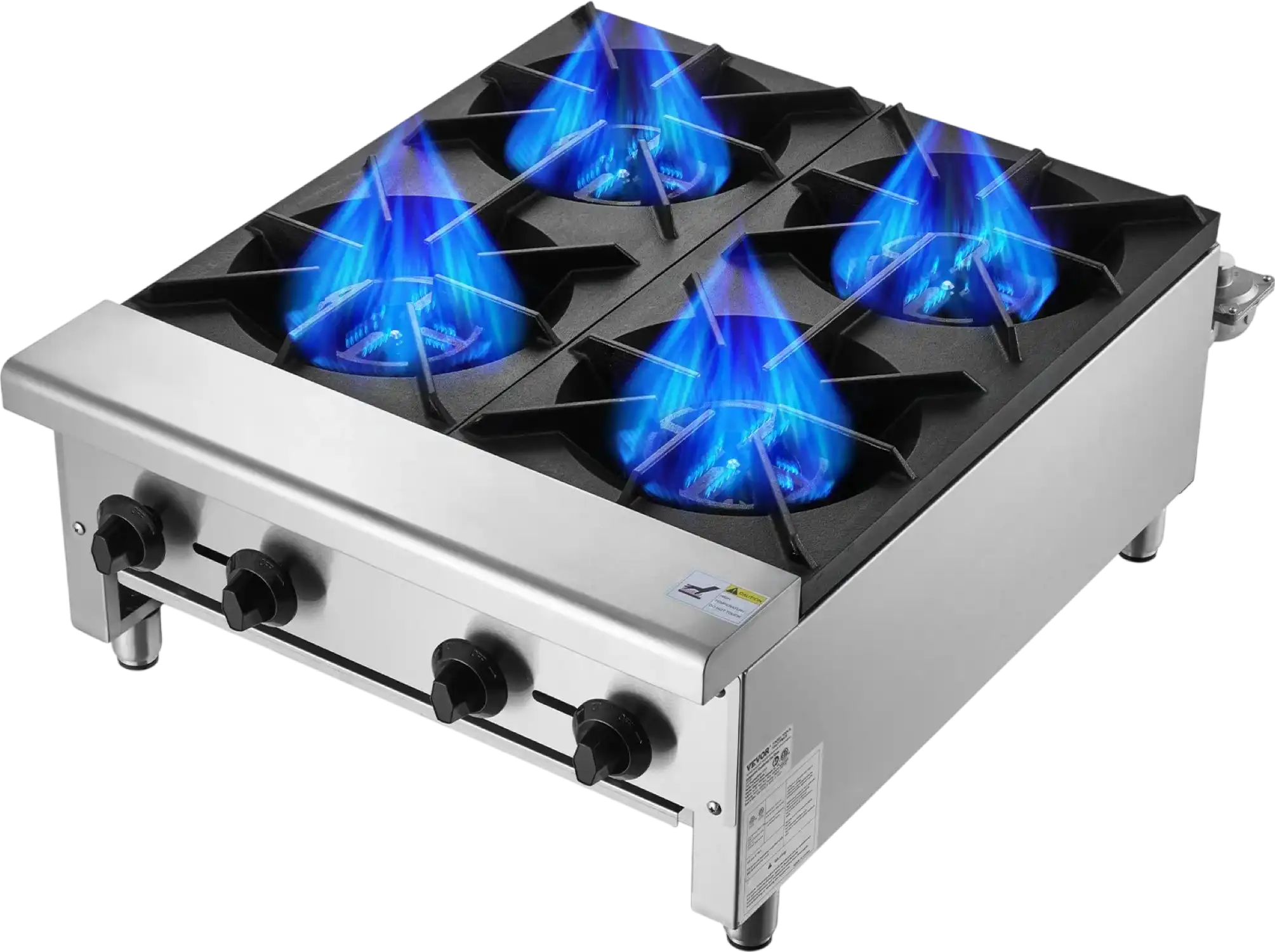 Vevor Countertop Gas Range Stove 4 Burners Propane Natural Gas New