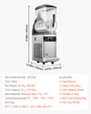 Vevor Slushy Machine 3.2 Gal Single Tank Stainless Steel Frozen Drink Maker New