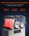 Vevor Slushy Machine 3.2 Gal 3-Tank Stainless Steel Frozen Drink Maker New