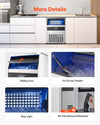 Vevor Commercial Ice Maker Freestanding Cabinet 160lbs/24Hr with 66lbs Storage New