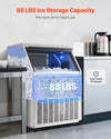 Vevor Commercial Ice Maker Freestanding Cabinet 360Lbs/Day with 88 Lbs Storage New