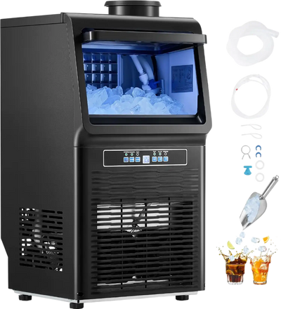 Vevor Commercial Ice Maker 70 Lbs/24H 36 Cubes Freestanding with Self-Cleaning New