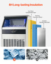 Vevor Commercial Ice Maker Freestanding Cabinet 440Lbs/24Hr with 88 Lbs Storage New