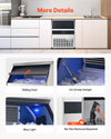 Vevor Commercial Ice Maker Freestanding Cabinet 440Lbs/24Hr with 88 Lbs Storage New