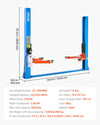 Vevor Car Lift Two Post 9,000 lbs Capacity 74.8" Height Automotive Hoist New