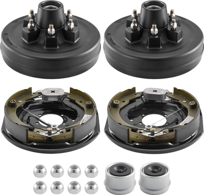 Vevor Electric Trailer Brake Assembly 12 x 2 inch Self-Adjusting for 6000 lb. Trailer Axle 1 Pair New