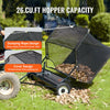 Vevor Tow-Behind Lawn Sweeper 52" Leaf Collector 26 Cu.Ft. Adjustable New