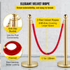 Vevor Stanchion Crowd Control Posts 6 Pcs Gold with Velvet Ropes New