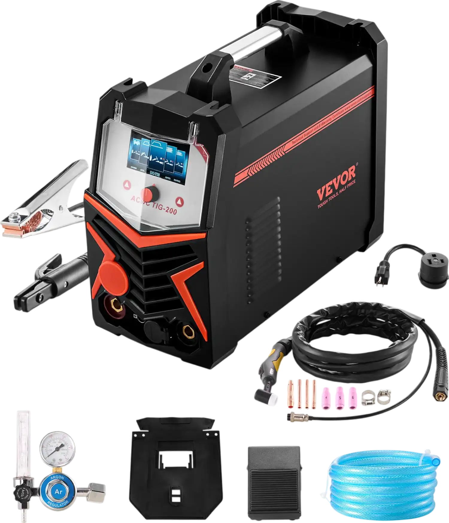 Vevor TIG Welder 6-in-1 AC/DC Welding Machine Pulse Spot MMA Stick New