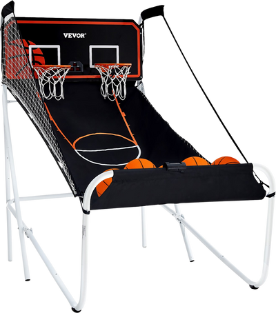 Vevor Arcade Basketball Game Foldable 2 Player with 5 Balls Electronic Scoreboard New