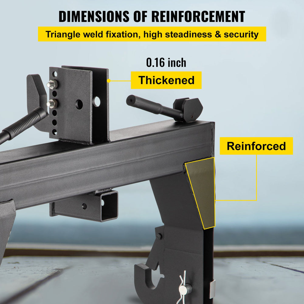 Vevor 3-Point Quick Hitch 3000 Lbs Capacity Adaptation to Category 1 & 2 Tractors New