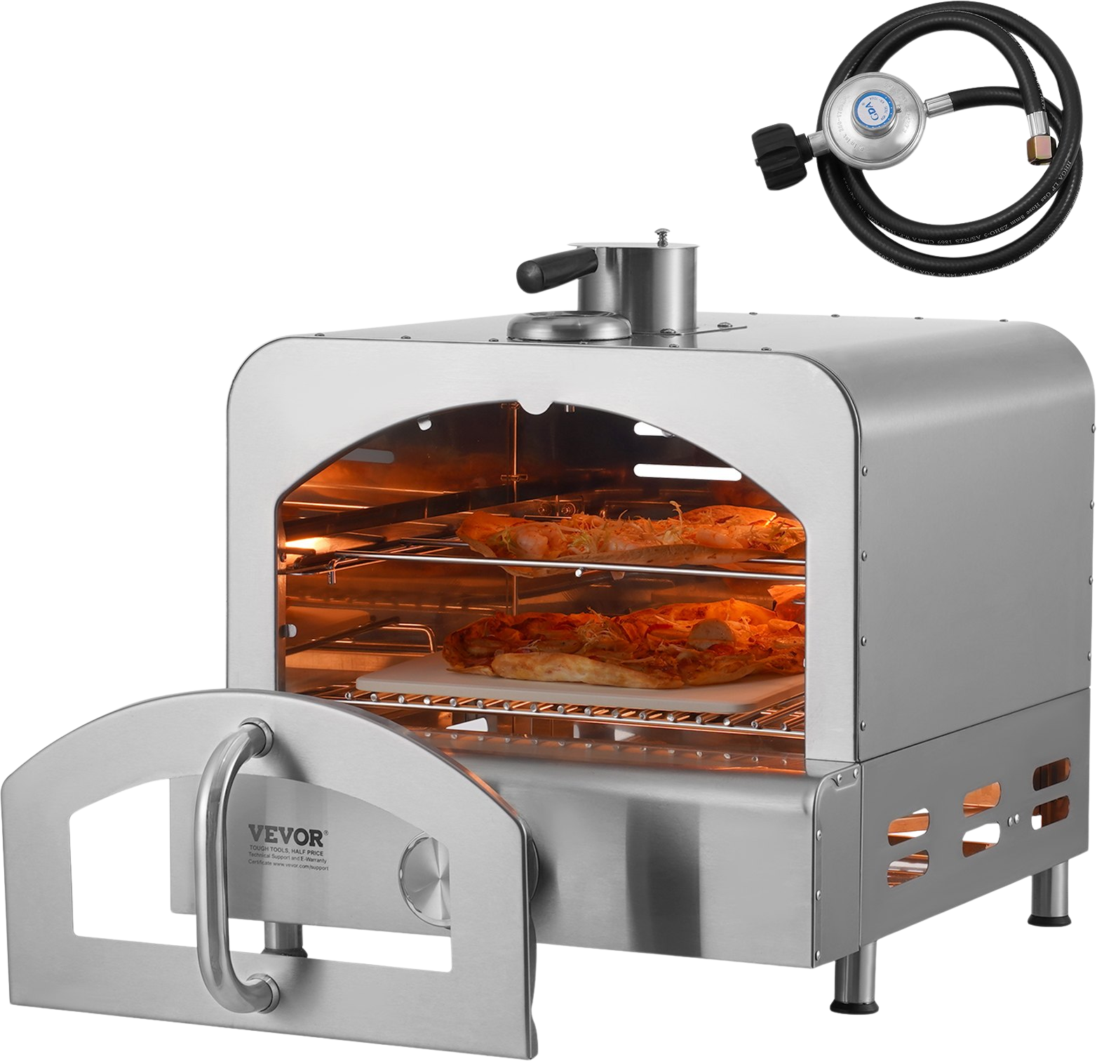 Vevor Outdoor Pizza Oven & Grill 11