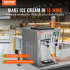 Vevor Commercial Ice Cream Machine 5.3 Gal/H Yield 3-Flavor 2 Hopper 1800W New