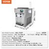 Vevor Commercial Ice Cream Machine 5.3 Gal/H Yield 3-Flavor 2 Hopper 1800W New